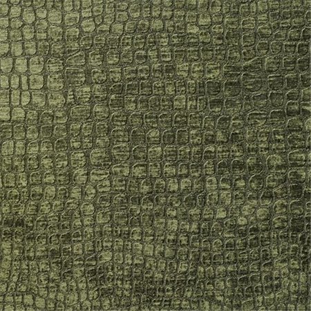DESIGNER FABRICS Designer Fabrics K0151Q 54 in. Wide Dark Green Textured Alligator Shiny Woven Velvet Upholstery Fabric K0151Q